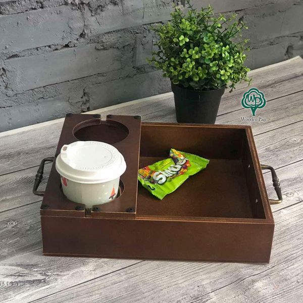 Tray for cups and treats