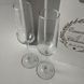Wedding champagne glasses in a box