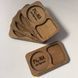 Wooden cup coasters for dentistry with logo