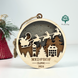 Christmas tree toy with company logo