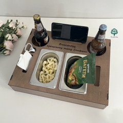 Beer tray for godfather gift