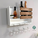 Wall shelf for storing wine and glasses Lounge