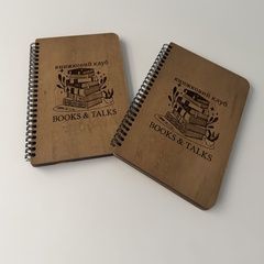Блокнот с гравировкой для книжного клуба