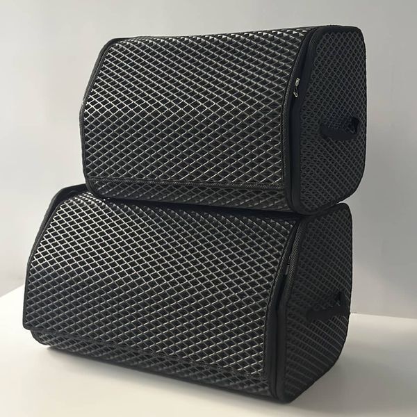 Car organizer for storing small items in khaki color