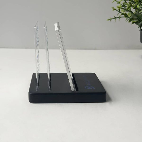 Wooden Desk Calendar With Logo 2025