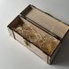 Wedding wine box with the initials of the newlyweds